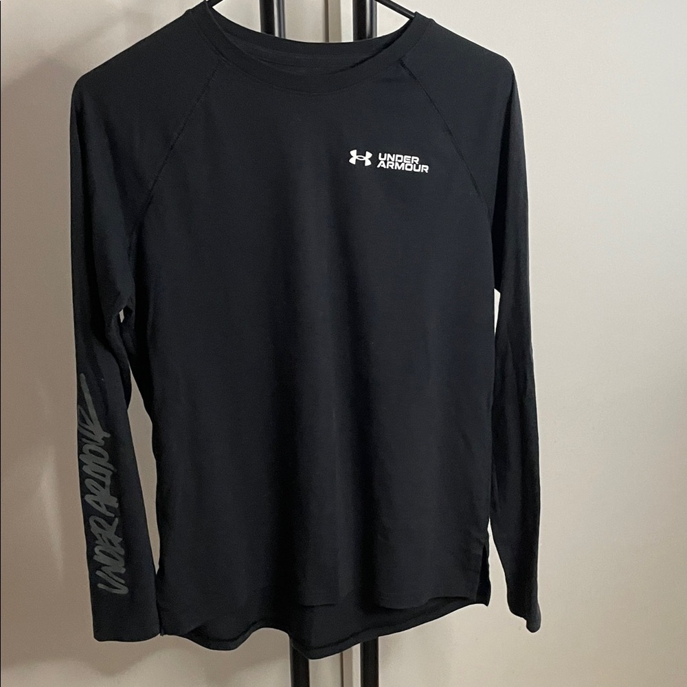 Under Armour Black Long Sleeve Performance Top Sz M - Picture 1 of 1